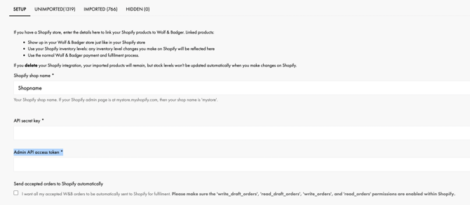 API TOKEN ACCESS