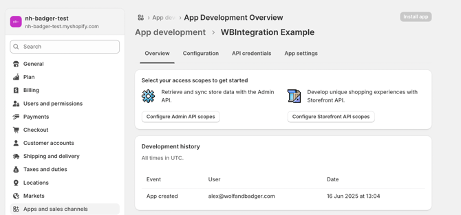 App Created but not complete