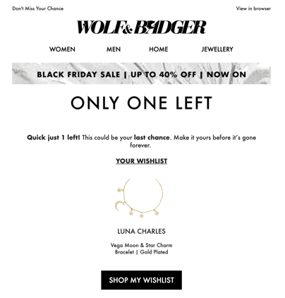Wishlist one left
